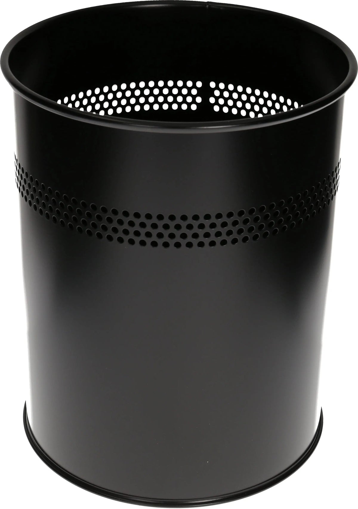 DURABLE Papierkorb perforiert 330001 schwarz Idealshop