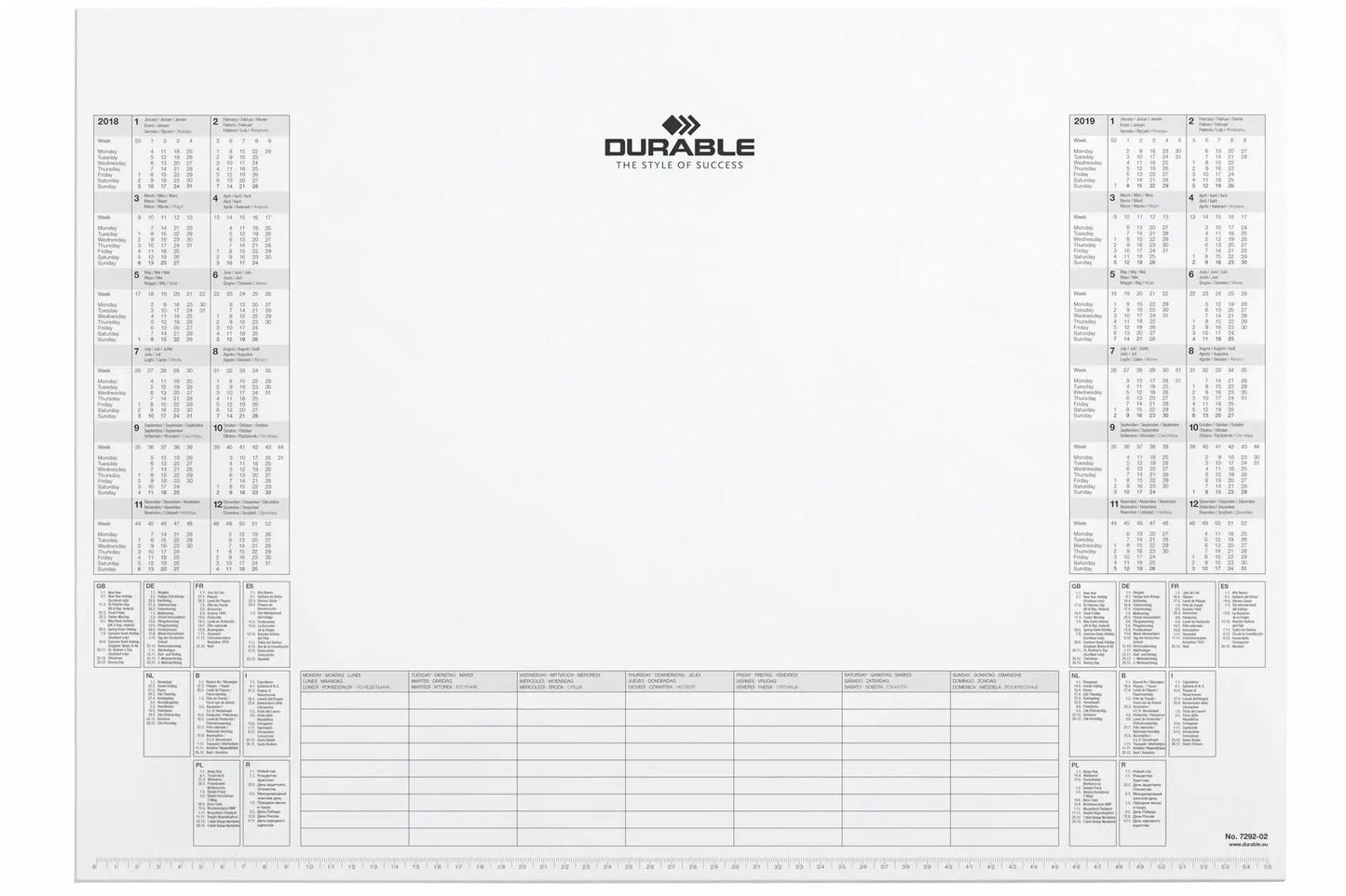 DURABLE Schreibunterlage 57x41cm Idealshop