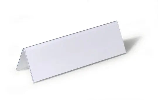 DURABLE Tischnamensschild Dachform 805219 transp., 61/122x210mm 25 Stk. Idealshop
