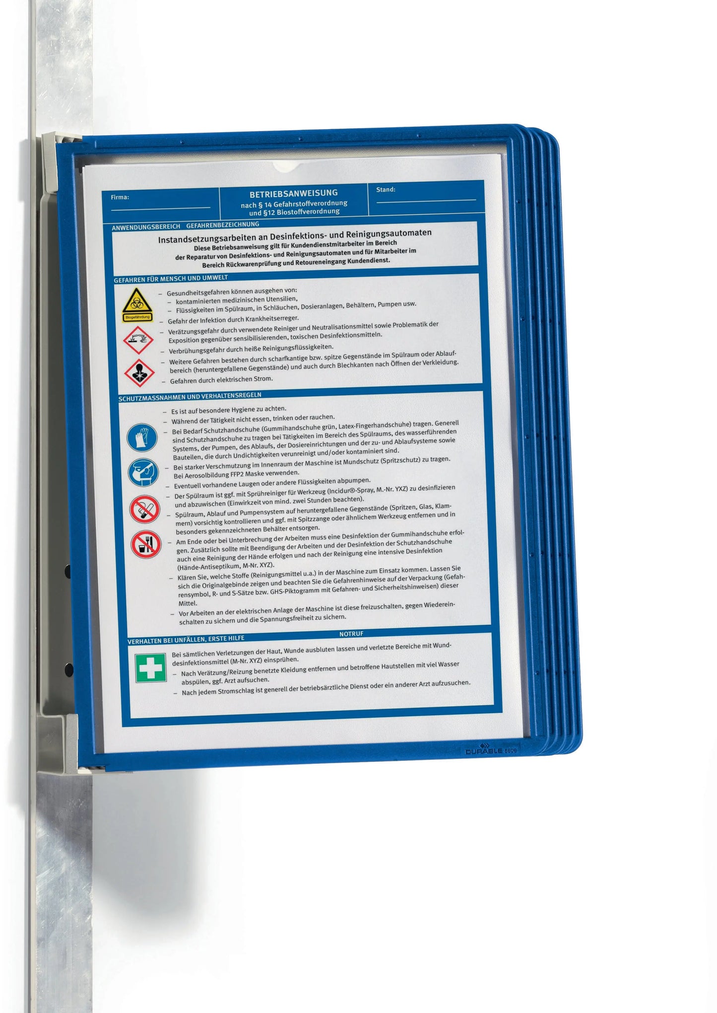 DURABLE Vario Magnet Wall, 5 Sherpa A4 Idealshop