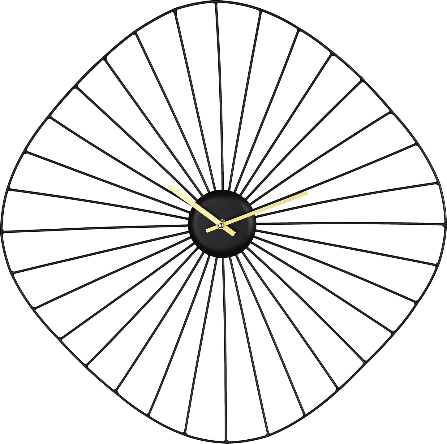 EGLO Wanduhr Matsumoto 60x60cm 425516 schwarz/gold Idealshop
