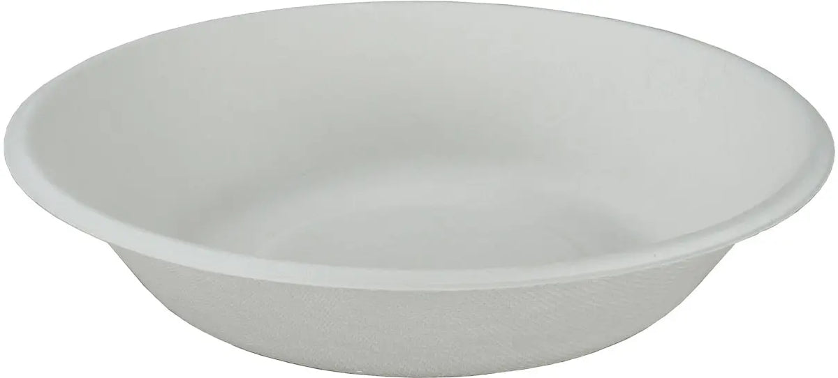 EJS Schale aus Bagasse 6.8dl, 19cm 4142.2004 weiss 50 Stk. Idealshop
