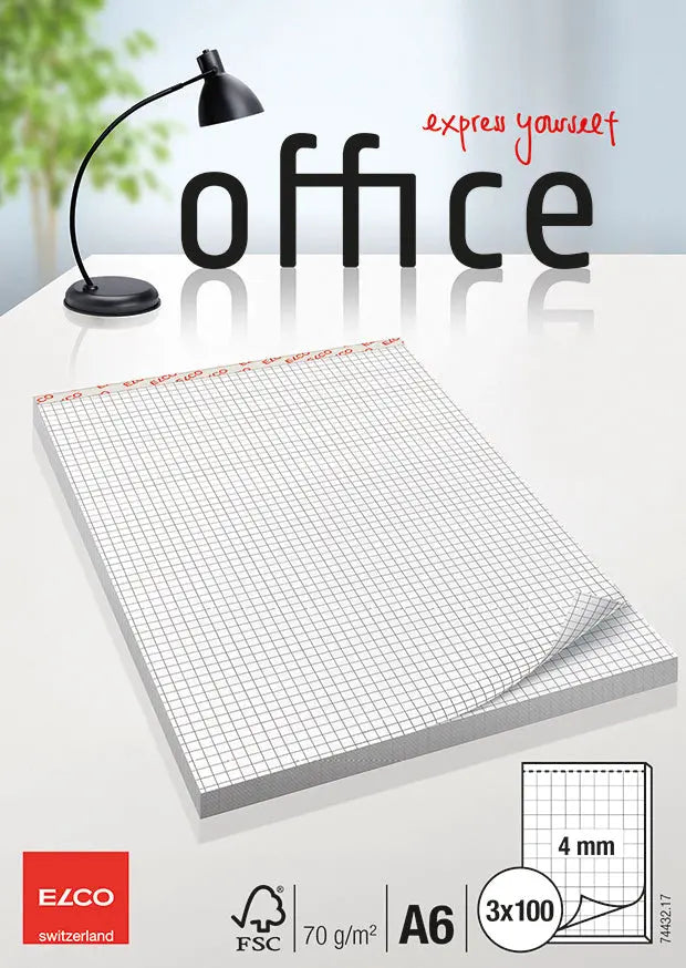 ELCO Notizblock kariert 4mm A6 Idealshop