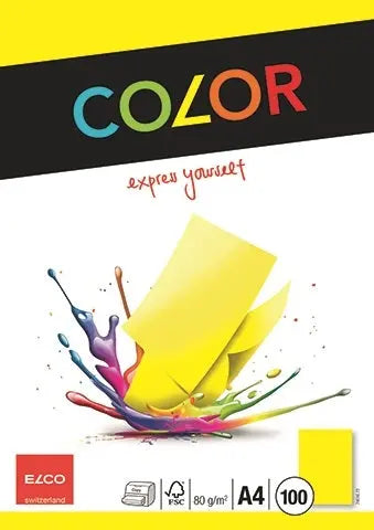 ELCO Office Color Papier A4 74616.72 80g, gelb 100 Blatt Idealshop