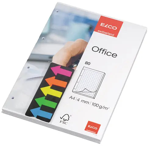 ELCO Ringbuchblock FSC weiss A4 2x Idealshop