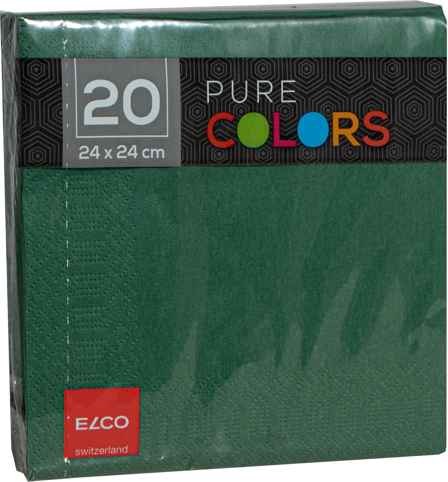 ELCO Serviette Zelltuch 24x24cm PC234020-056 3-lagig, dunkelgrün 20Stk. Idealshop