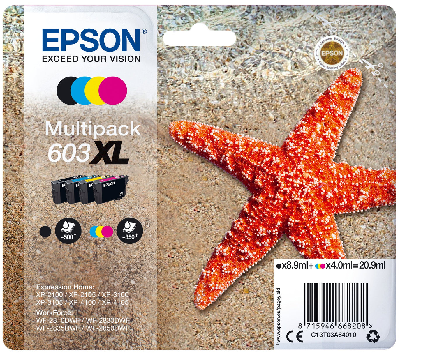 EPSON Multipack Tinte 603XL CMYBK Idealshop