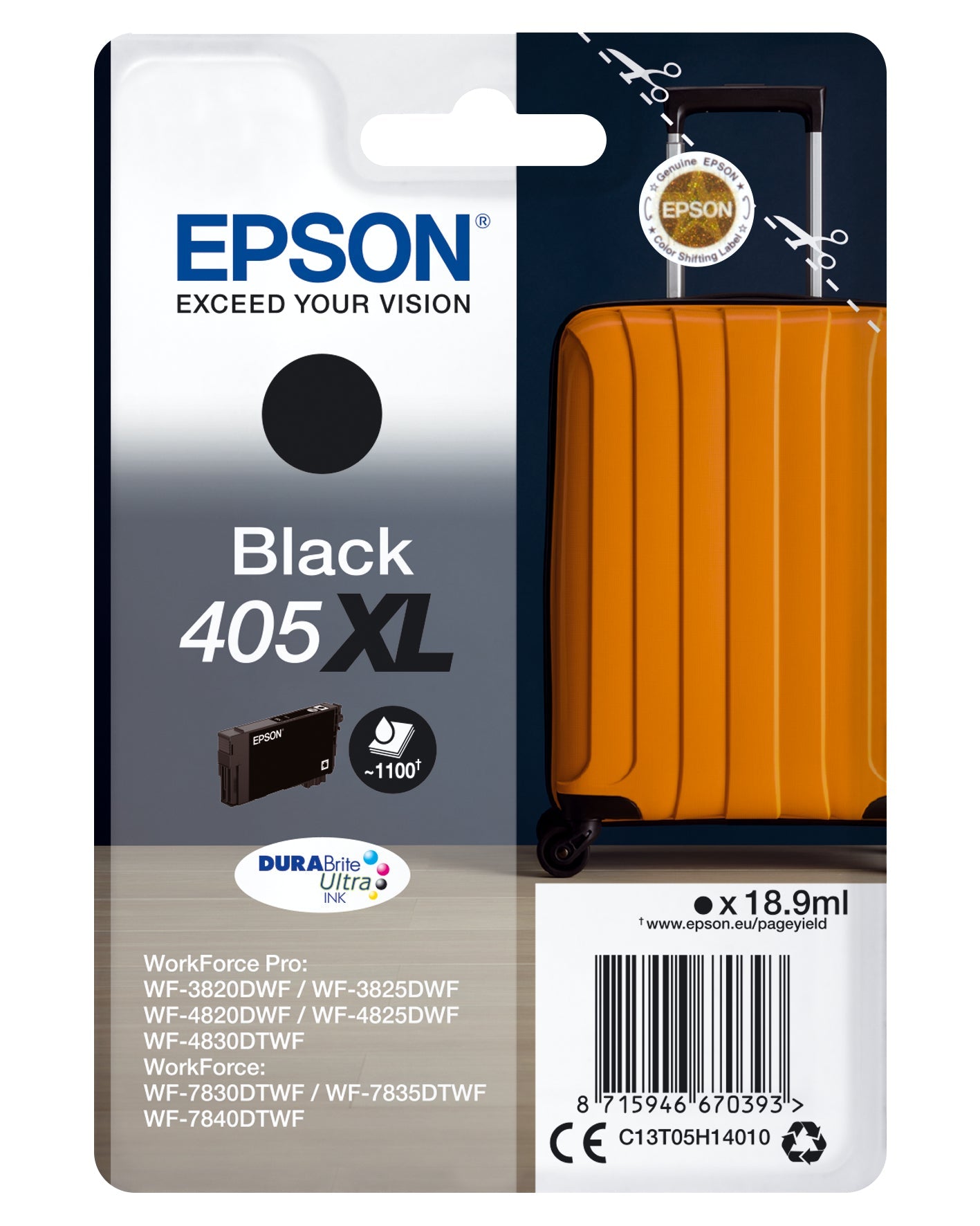 EPSON Tintenpatrone 405XL schwarz Idealshop