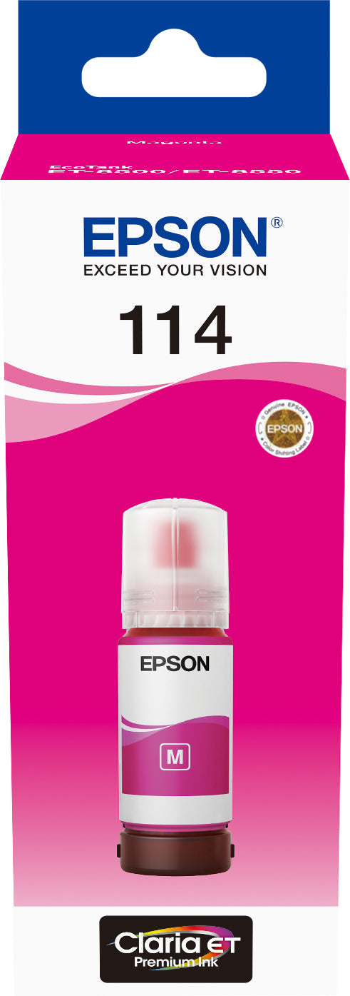 EPSON Tintenbehälter 114 magenta T07B340 EcoTank ET-8500 6200 Seiten Idealshop