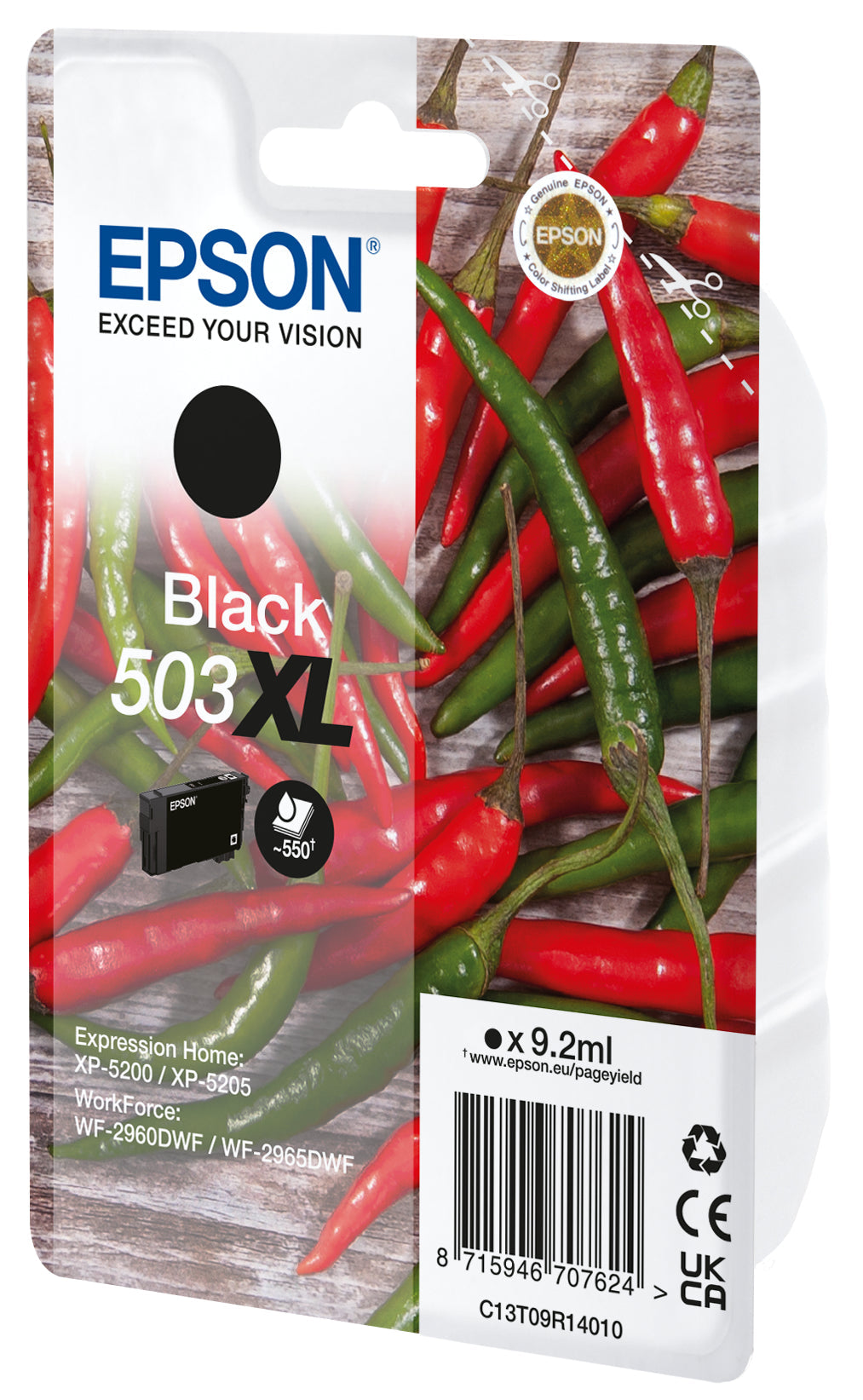 EPSON Tintenpatrone 503XL schwarz T09R14010 WF-2960/65 550 Seiten Idealshop