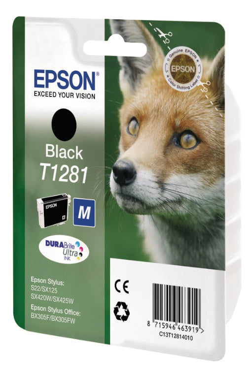 EPSON Tintenpatrone schwarz T128140 Stylus S22 5.9ml Idealshop