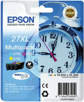 EPSON Multipack Tinte XL CMY T271540 WF 3620/7620 1100 Seiten Idealshop