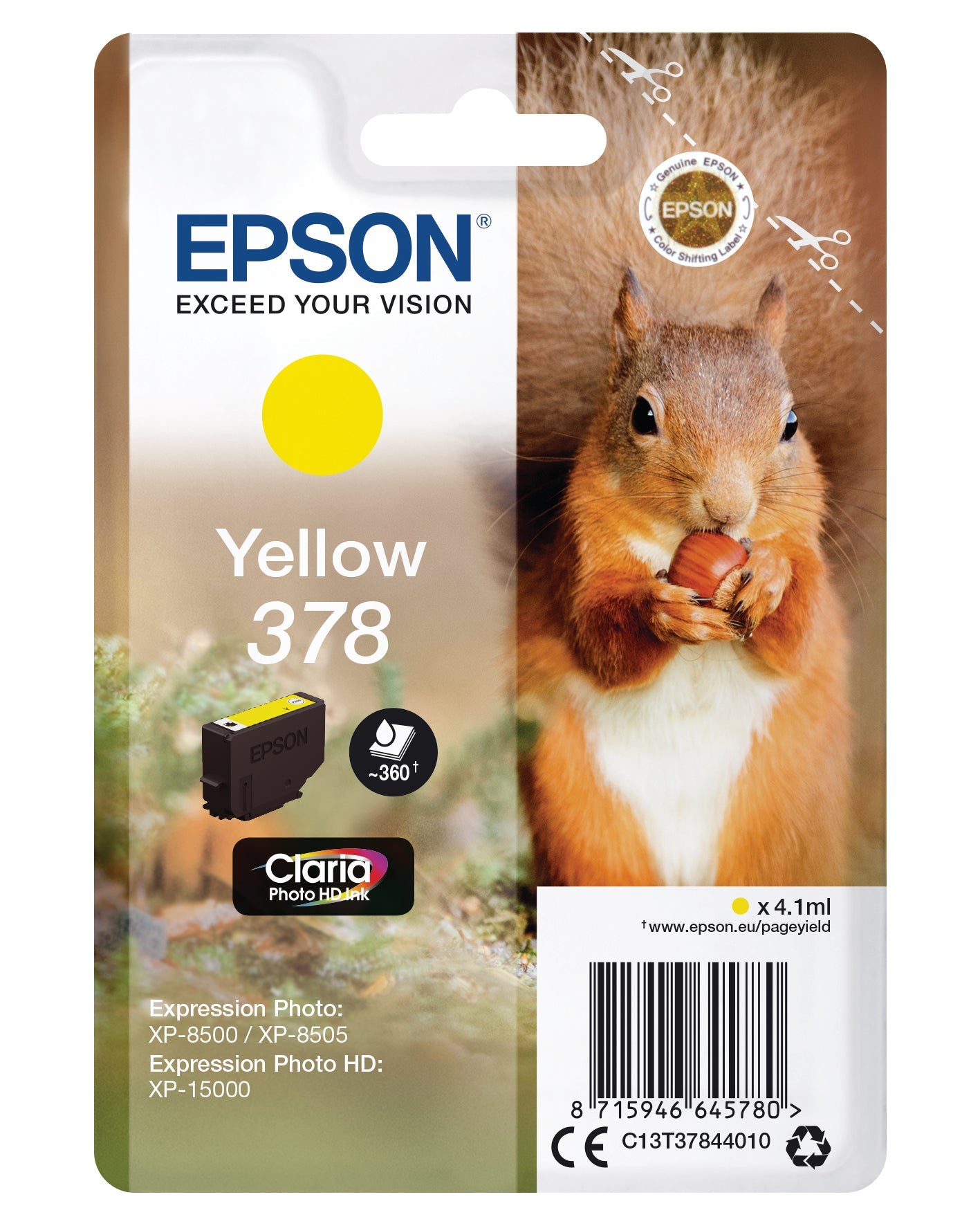 EPSON Tintenpatrone 378 yellow Idealshop