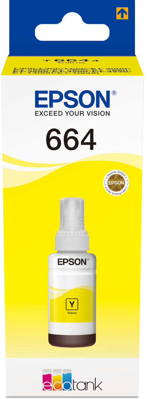 EPSON Tintenbehälter 664 yellow T664440 EcoTank L355/L555 6500 Seiten Idealshop
