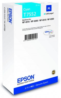 EPSON Tintenpatrone XL cyan T75524N WF 8010/8090 4000 Seiten Idealshop