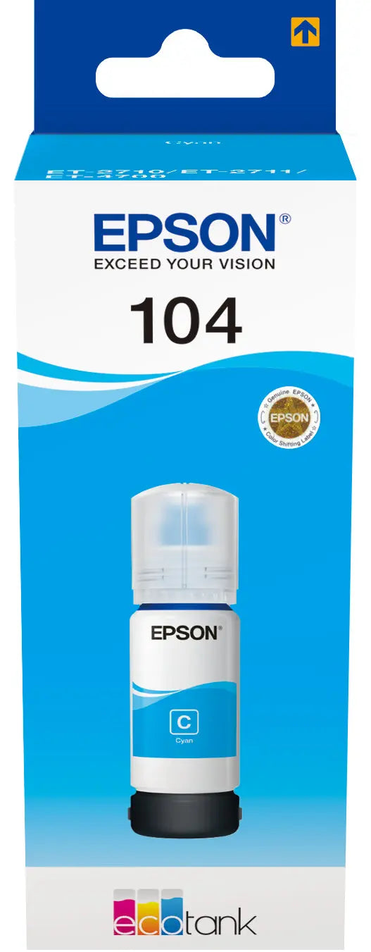 EPSON Tintenbehälter 104 cyan T00P240 EcoTank ET-2710 7500 Seiten Idealshop