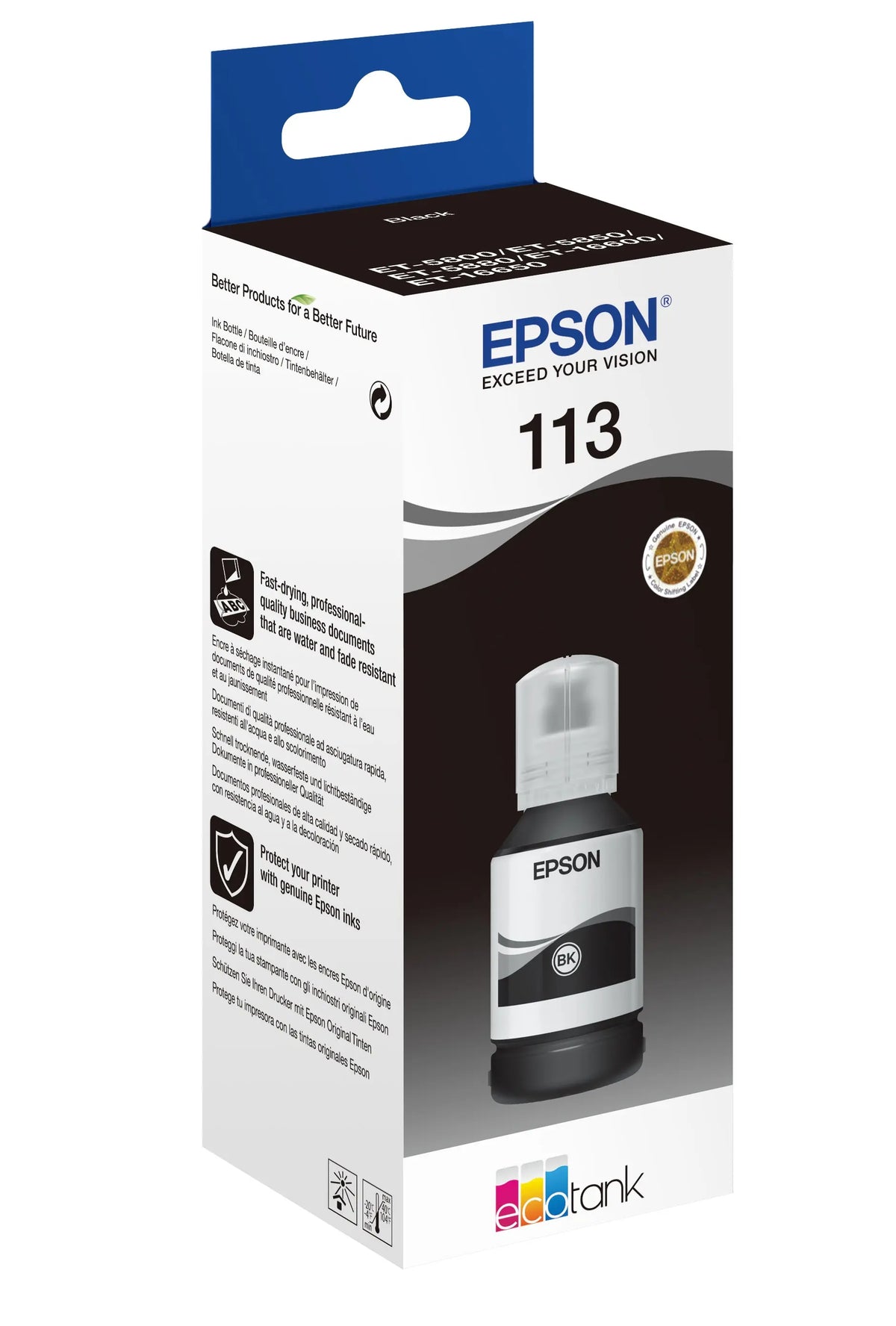 EPSON Tintenbehälter 113 schwarz T06B140 EcoTank ET-5800 7500 Seiten Idealshop