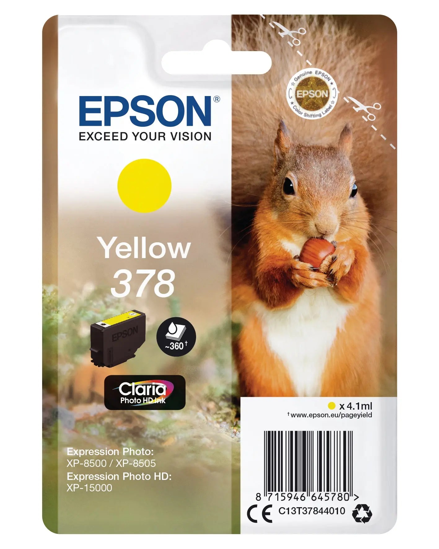 EPSON Tintenpatrone 378 yellow Idealshop