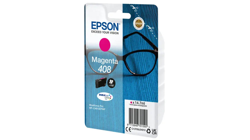 EPSON Tintenpatrone 408 magenta T09J34010 WF-C4810DTWF 1100 Seiten Idealshop