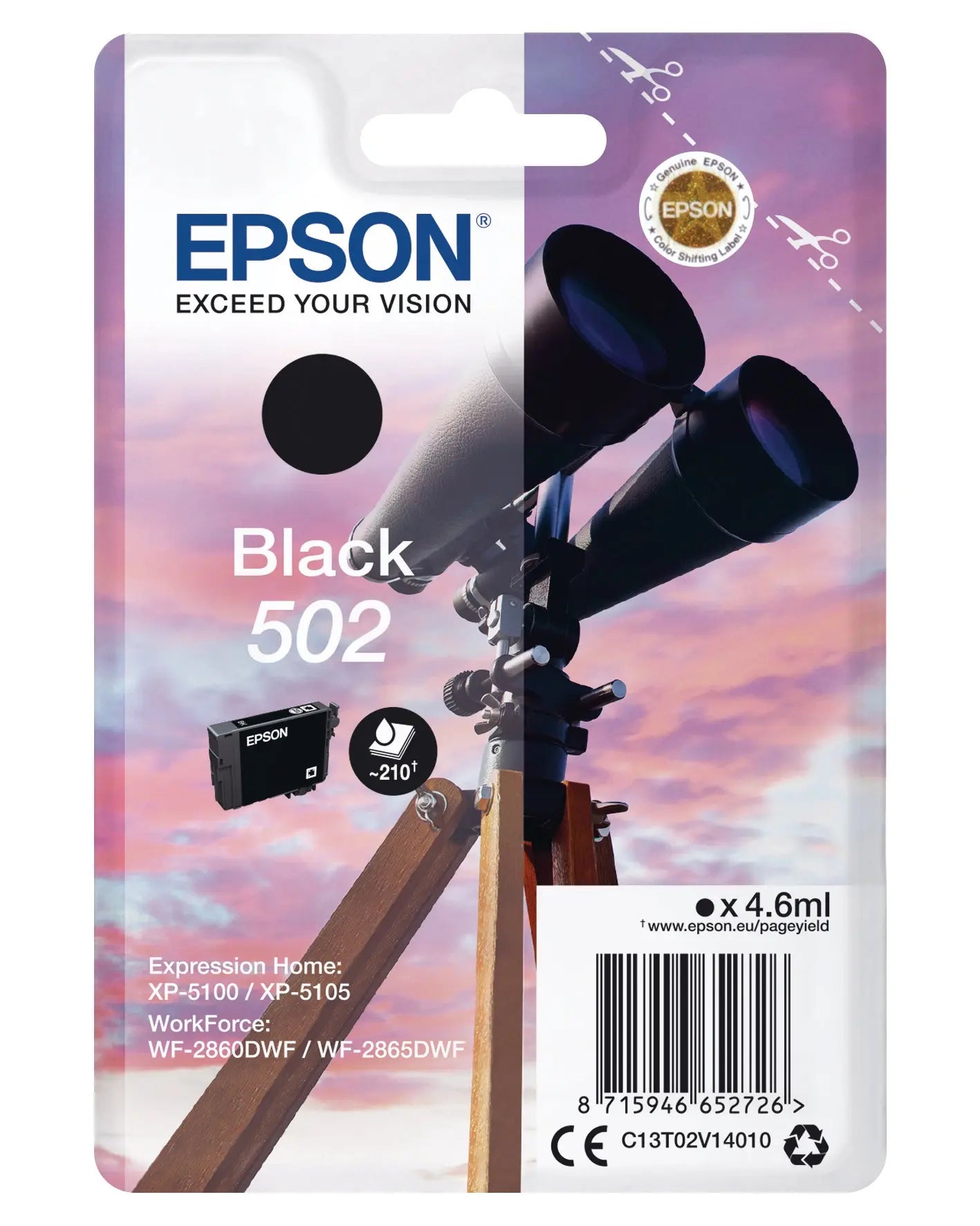 EPSON Tintenpatrone 502 schwarz Idealshop