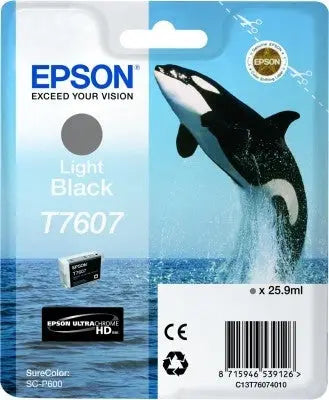 EPSON Tintenpatrone light schwarz T760740 SureColor P 600 25,9ml Idealshop
