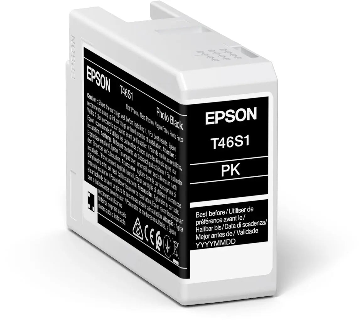 EPSON Tintenpatrone photo schwarz T46S100 SureColor SC-P700 26ml Idealshop