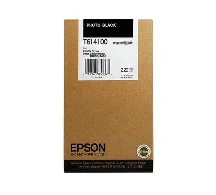 EPSON Tintenpatrone photo schwarz T614100 Stylus Pro 4450 220ml Idealshop