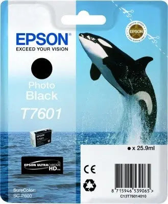 EPSON Tintenpatrone photo schwarz T760140 SureColor P 600 25,9ml Idealshop
