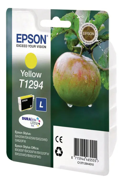 EPSON Tintenpatrone yellow T129440 Stylus SX420W 7.0ml Idealshop