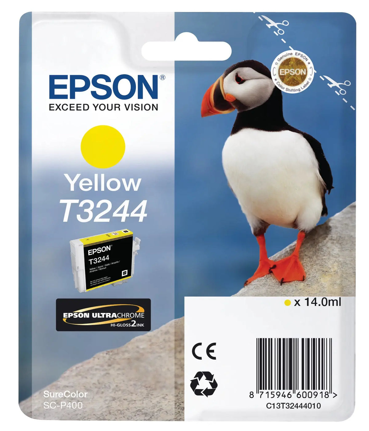 EPSON Tintenpatrone yellow T324440 SureColor SC-P400 14ml Idealshop