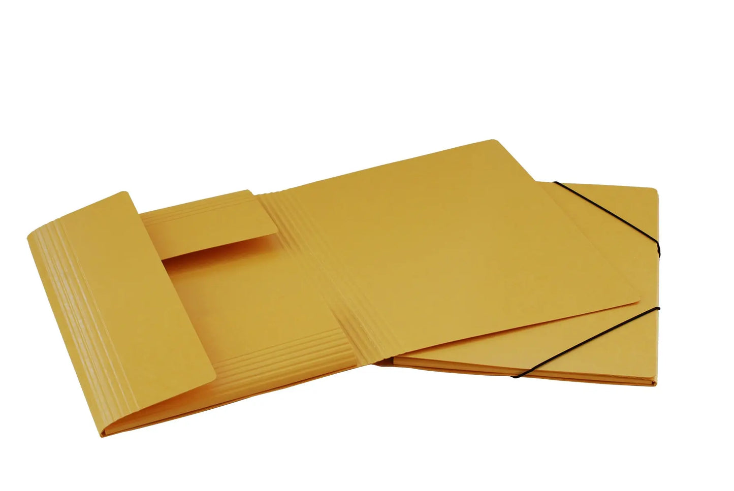 EROLA Gummibandmappe 650my A4 33299 gelb Pressspan 3 Klappen Idealshop