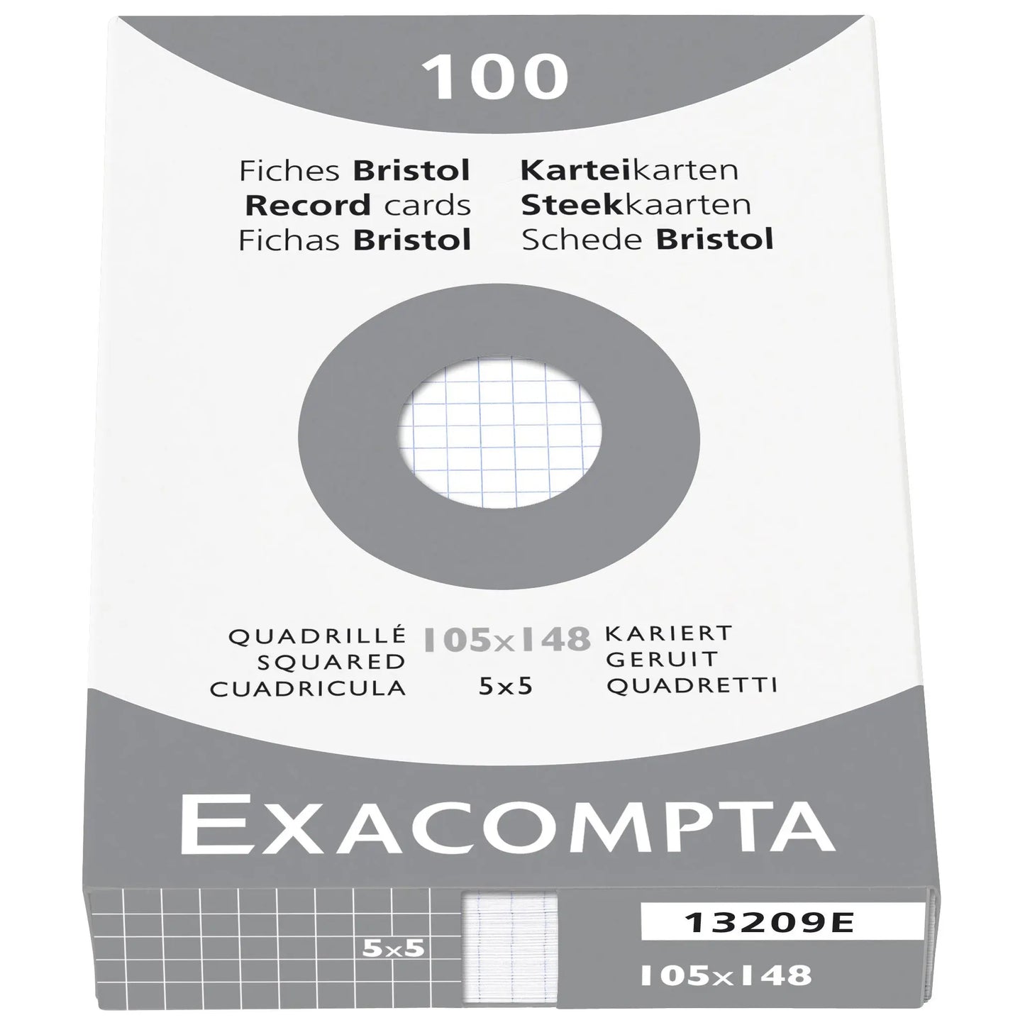 EXACOMPTA Karteikarten kariert 5mm A6 Idealshop