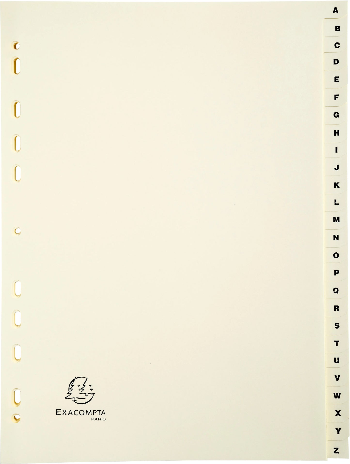 EXACOMPTA Kartonregister A4 1126E elfenbein A-Z 26-teilig Idealshop