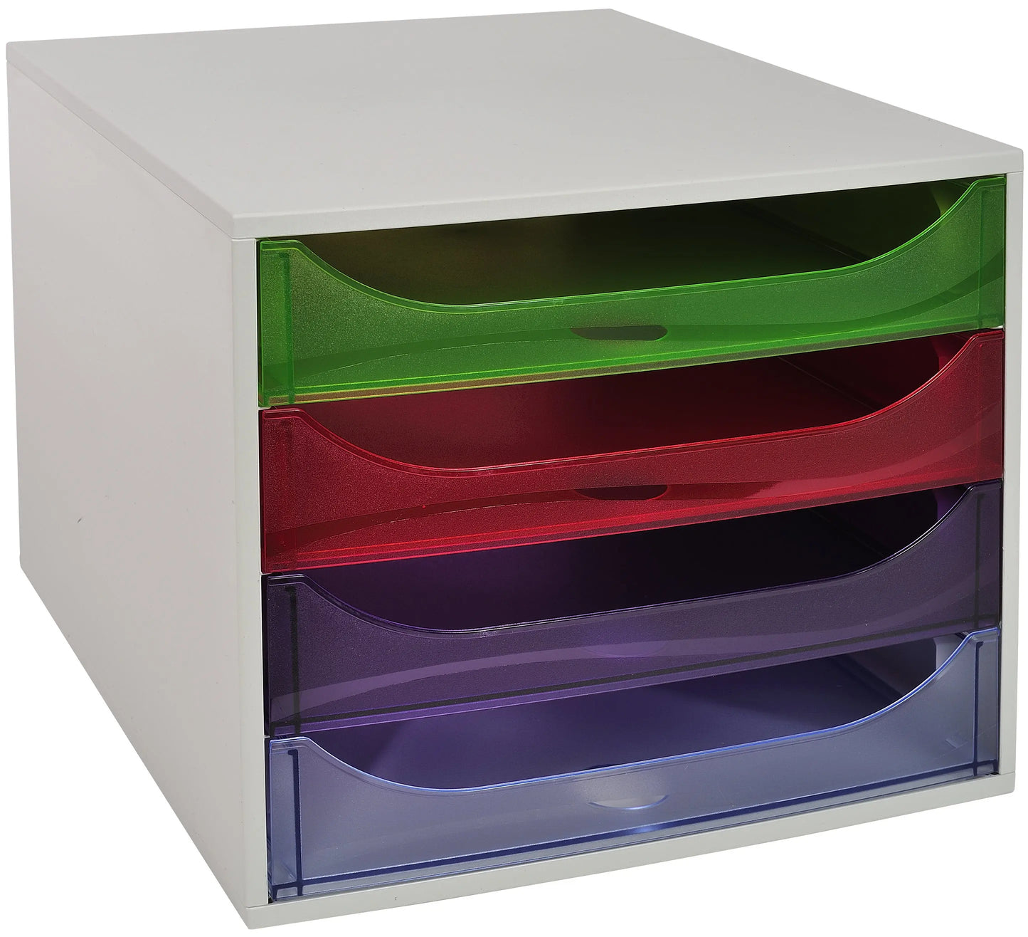 EXACOMPTA Schubladenbox 228699D ECOBOX 4 Schubladen, transp. Idealshop