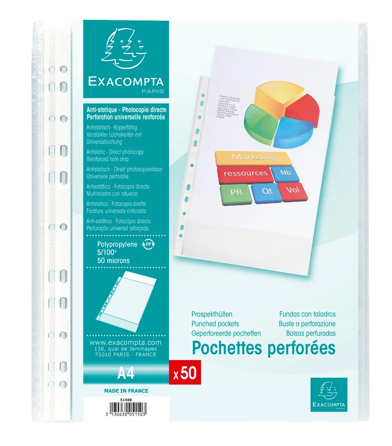 EXACOMPTA Zeigetaschen PP 50my A4 Idealshop