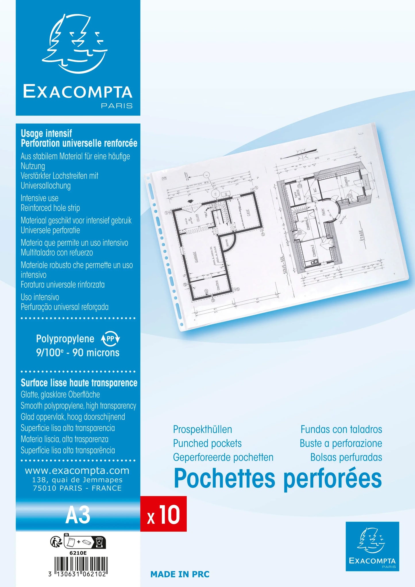 EXACOMPTA Zeigetaschen, genarbt A3 Idealshop