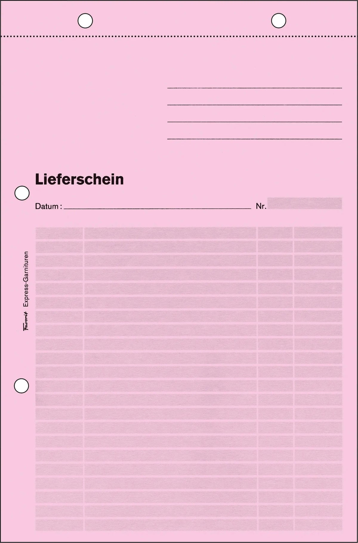 FAVORIT Lieferscheine Express A5 9533EXPRESS rot/gelb/weiss 50x3 Blatt Idealshop