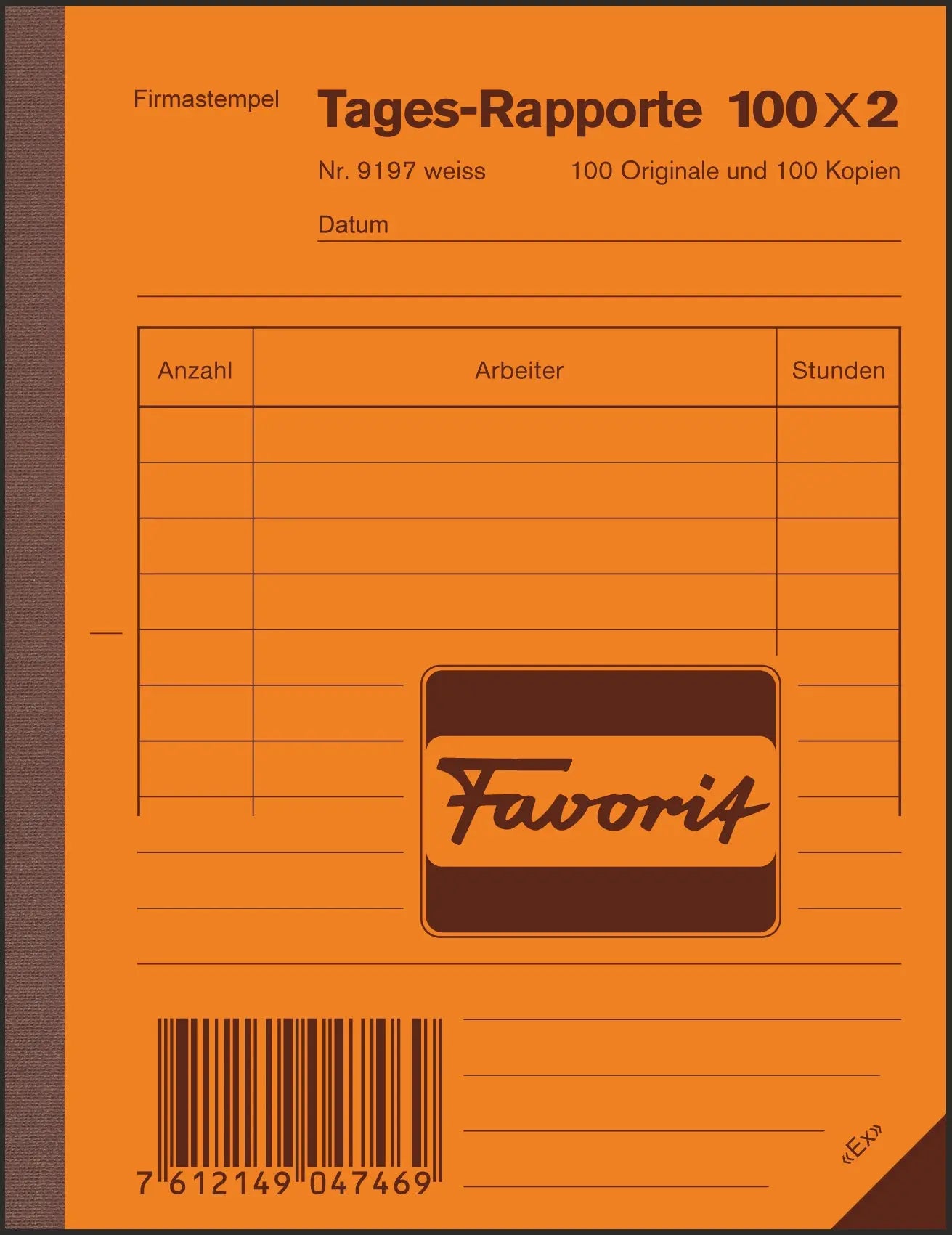 FAVORIT Tages-Rapport D A6 Idealshop