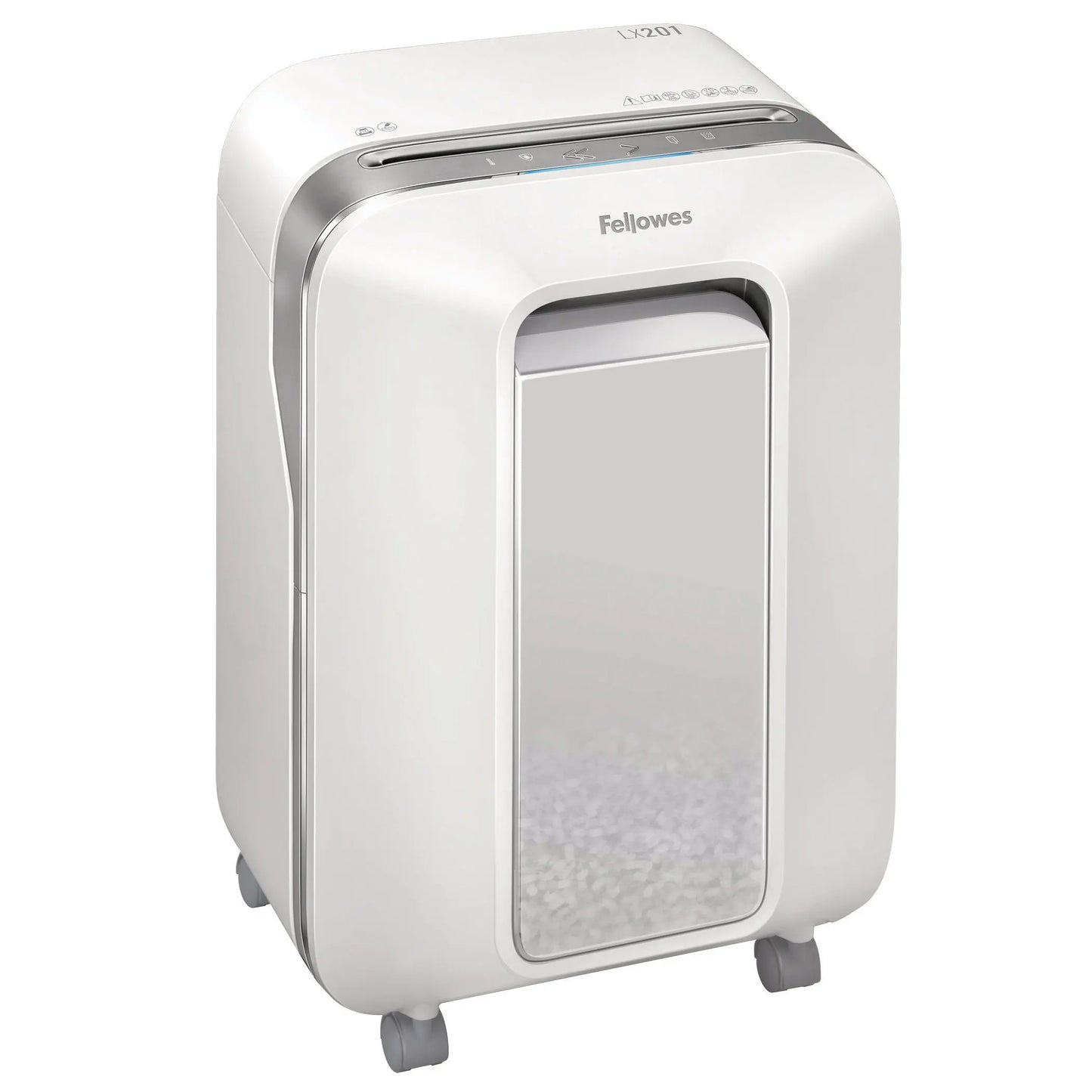 FELLOWES Aktenvernichter Powershred 5103801 LX201, weiss, P-5, 22lt Idealshop