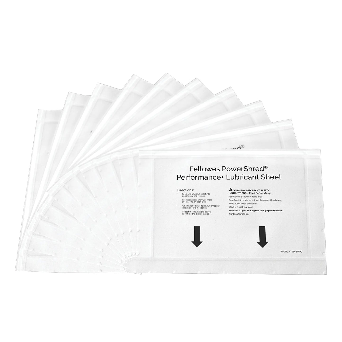FELLOWES Performance Ölblätter 4025601 POWERSHRED 10 Stück Idealshop