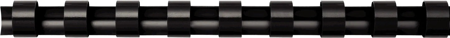 FELLOWES Plastikbinderücken 10mm A4 5331102 schwarz, rund 25 Stück Idealshop