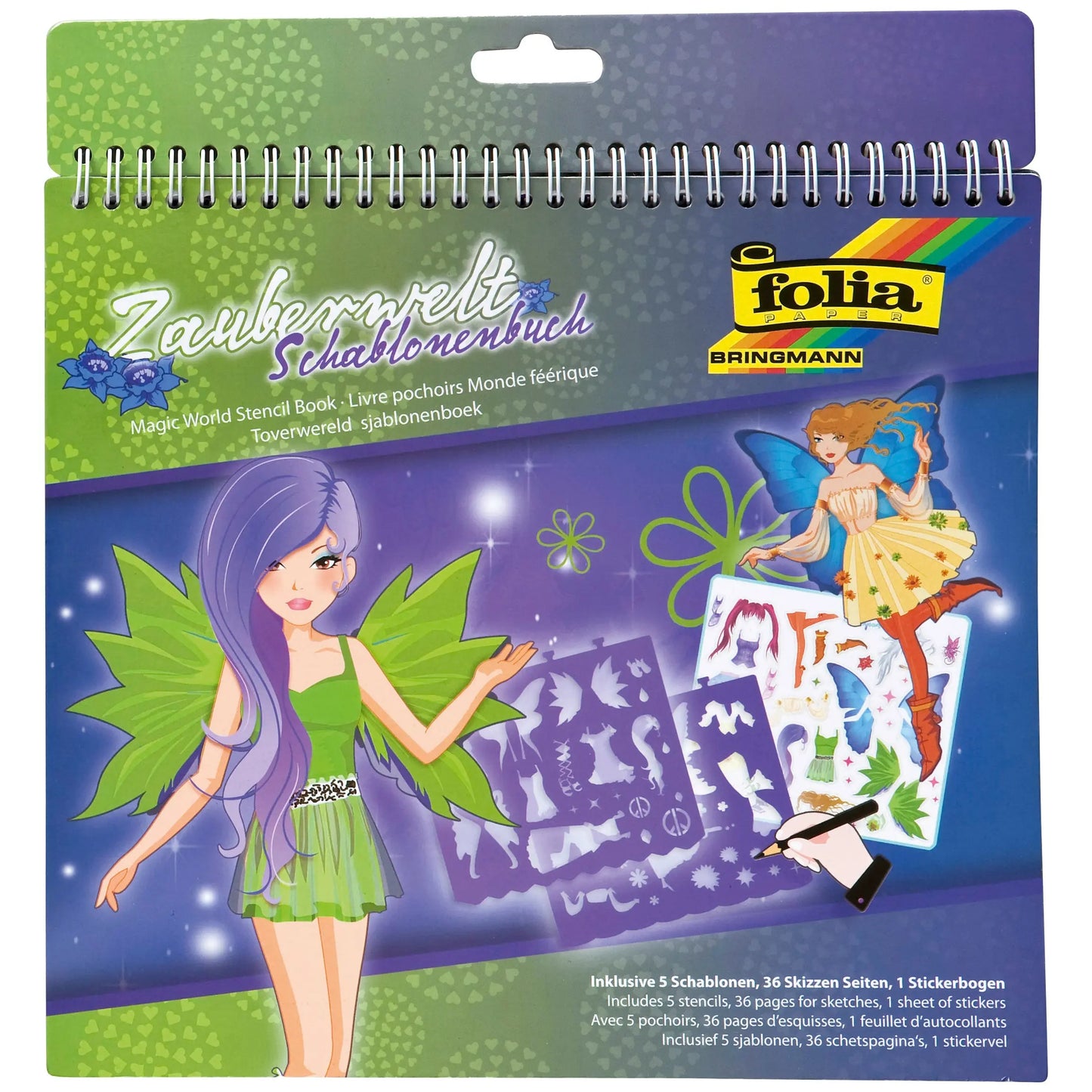 FOLIA Schablonenbuch Zauberwelt Idealshop