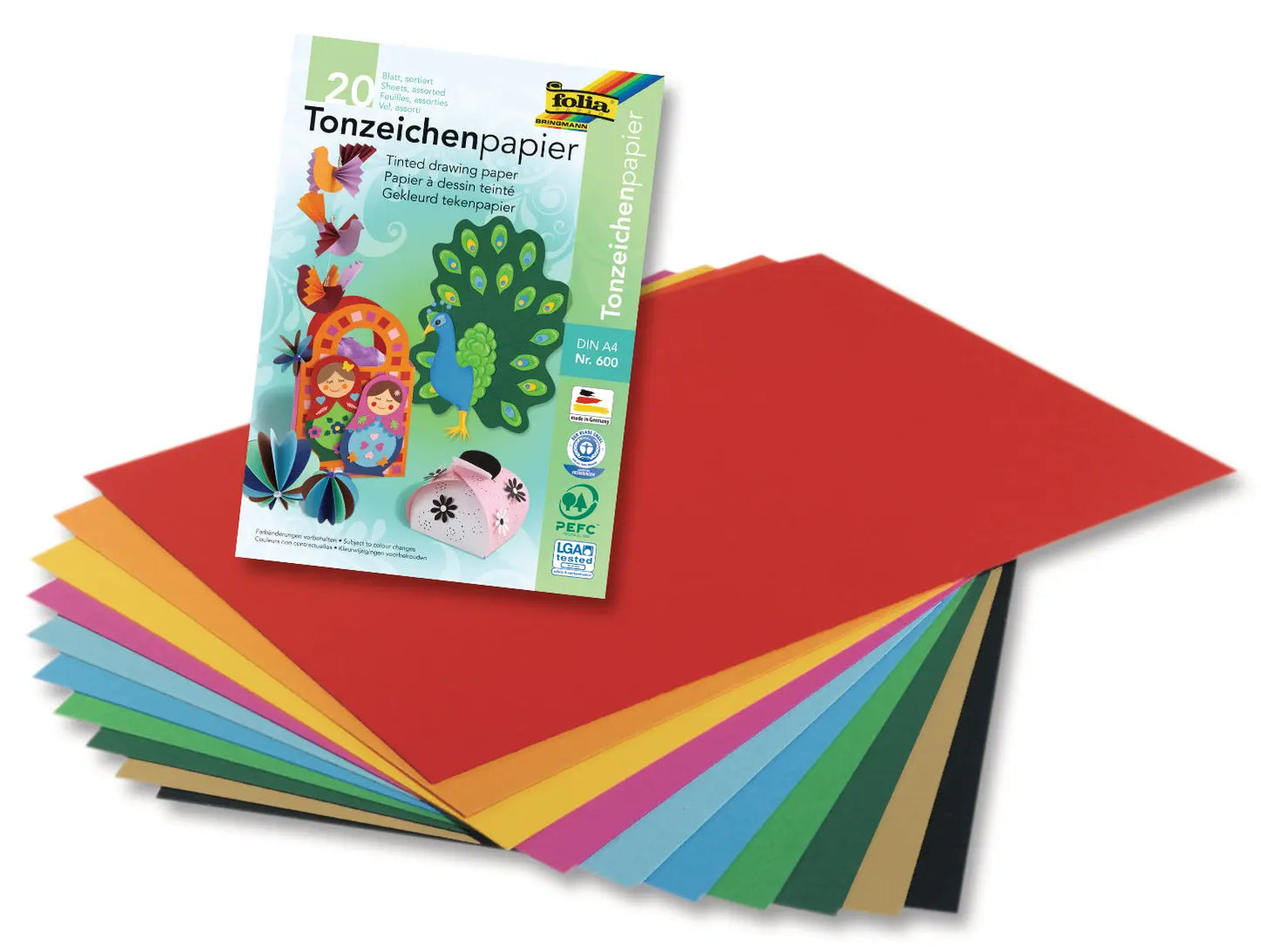 FOLIA     Tonpapierblock 130g Idealshop