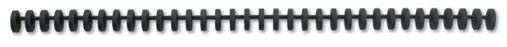 GBC Binderücken 16mm A4 387357E schwarz, 34 Ringe 50 Stück Idealshop