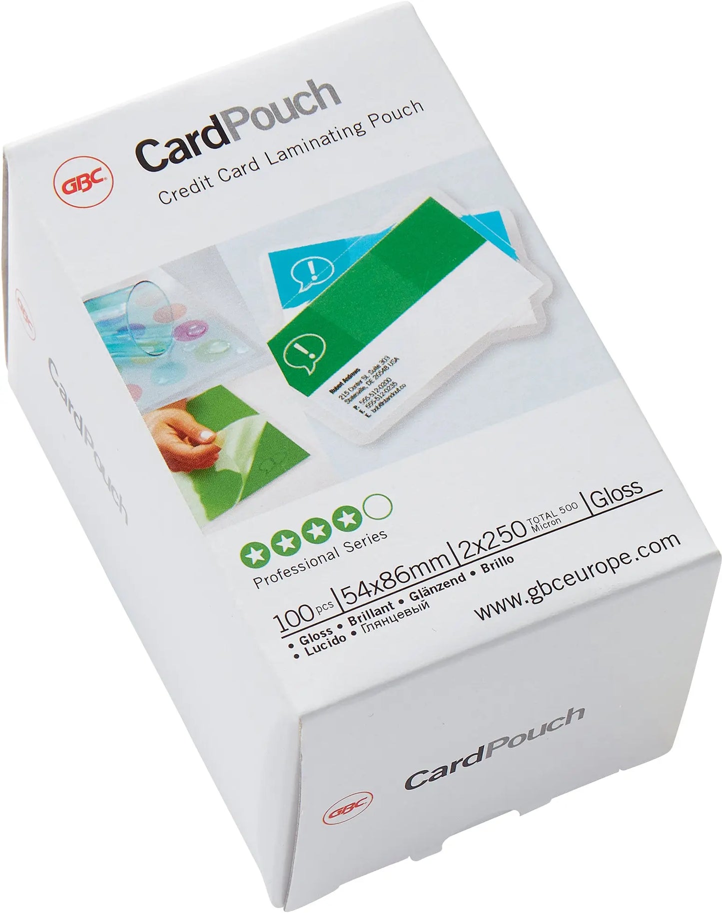 GBC Laminiertasche 54×86mm Idealshop