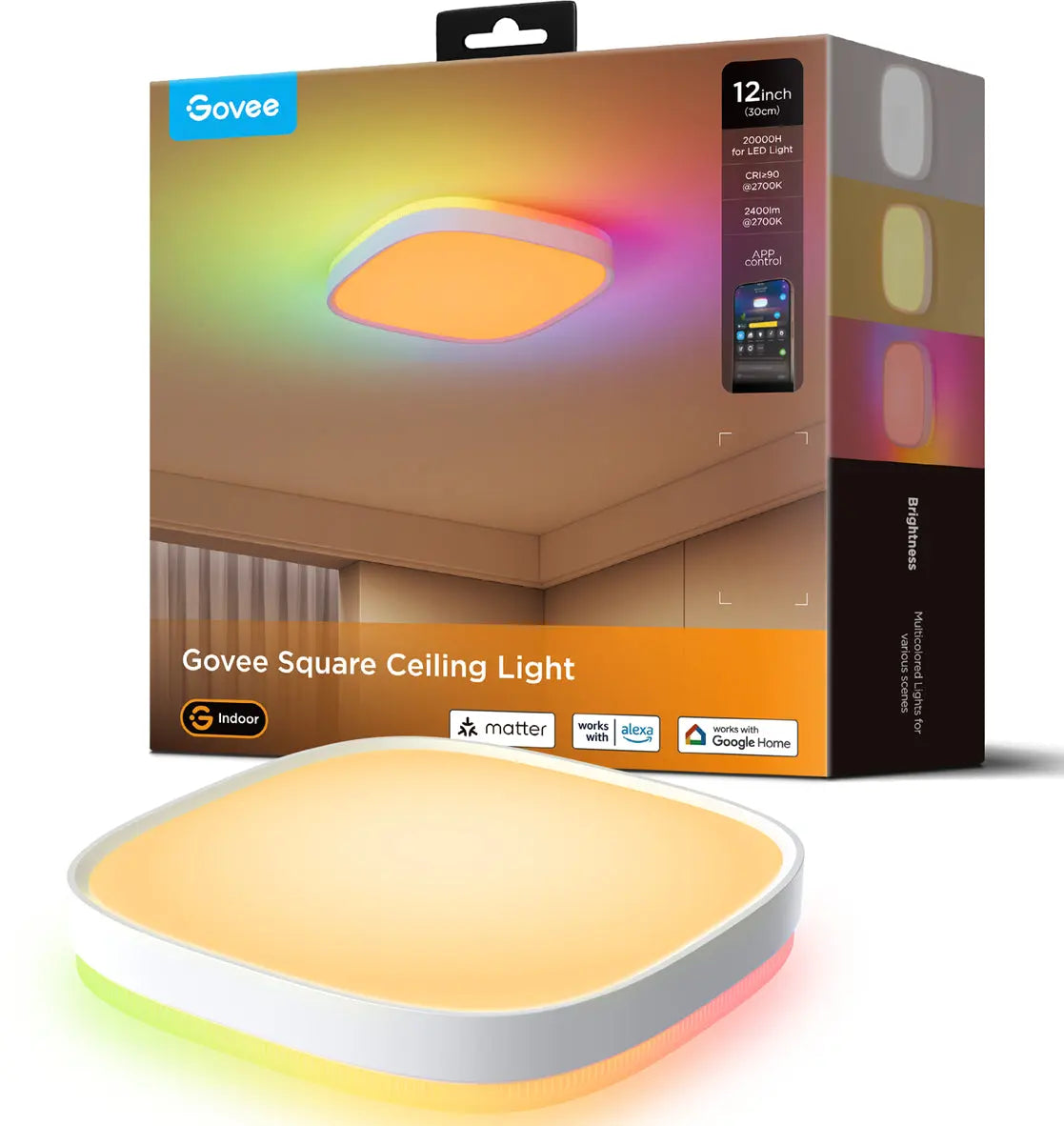 GOVEE Deckenleuchte 30cm H80A4C01 weiss, Matter Idealshop