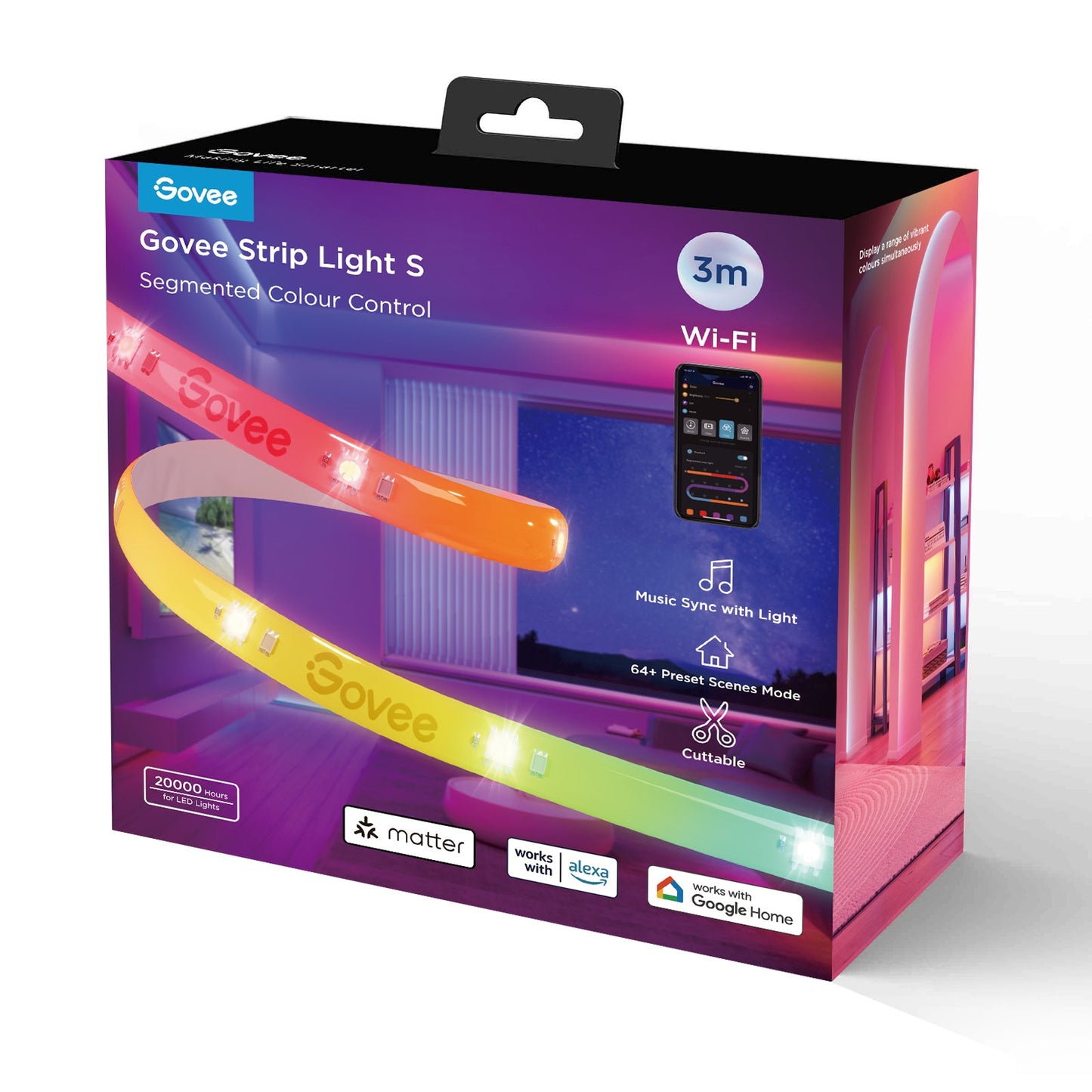 GOVEE Wi-Fi LED Strip Light S 3m Idealshop