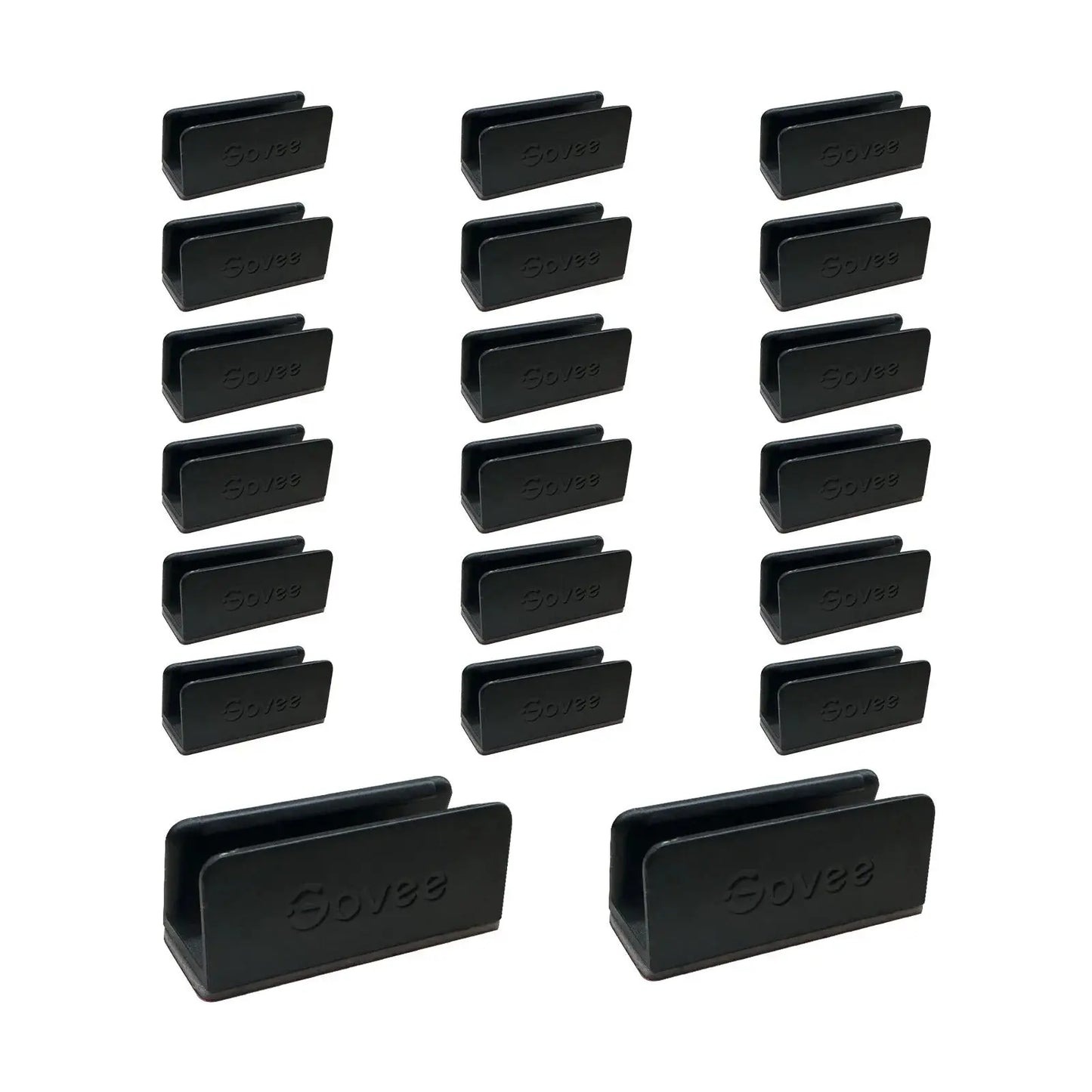 GOVEE Halterungs-Clips 20 Stk. H10D1001 schwarz, für Neon Rope Light 2 Idealshop