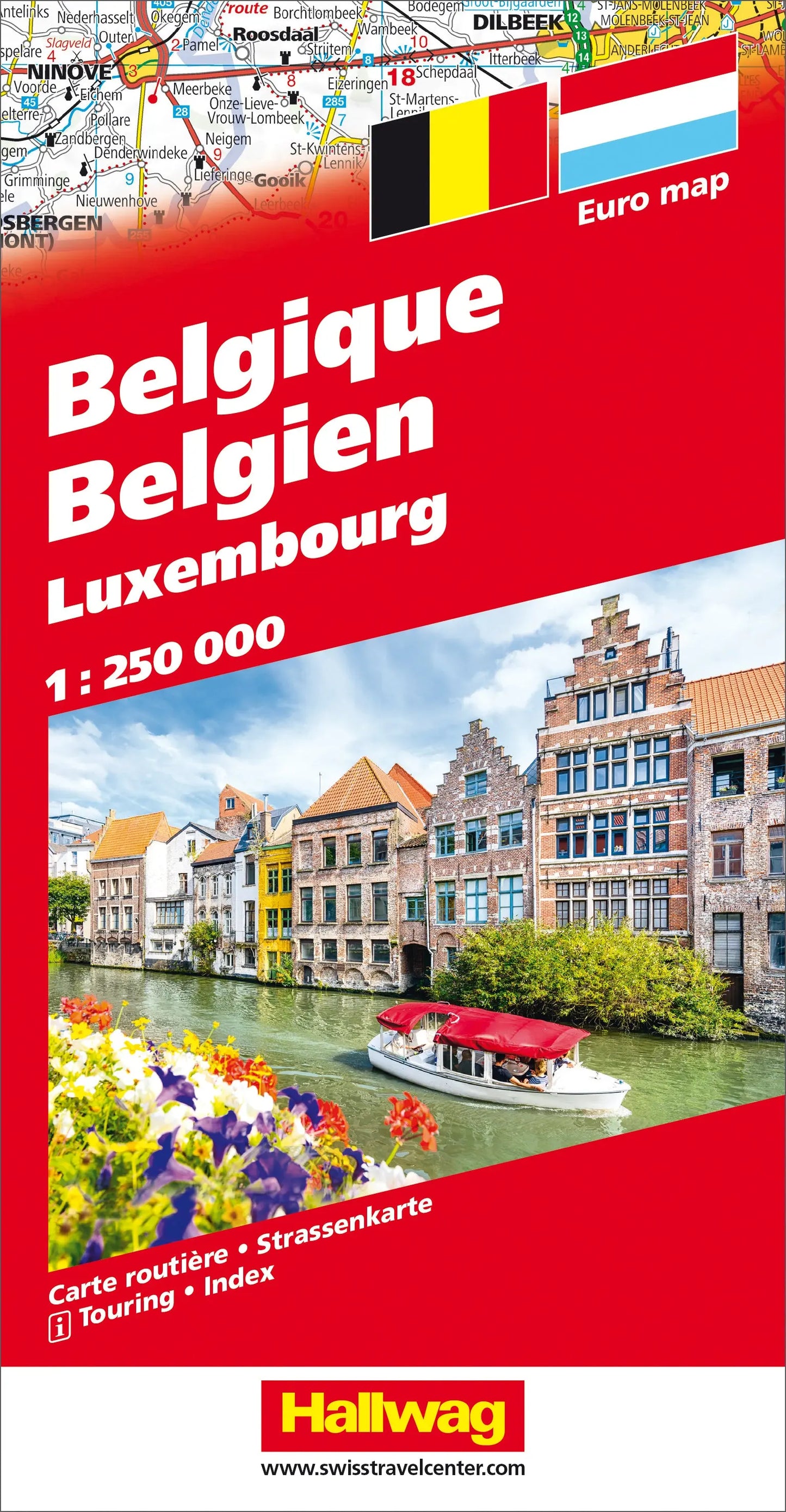 HALLWAG Strassenkarte 382831046 Benelux 1:250'000 Idealshop