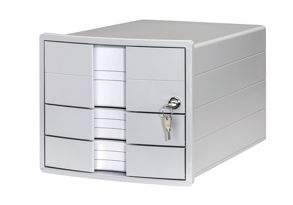 HAN Schubladenbox IMPULS A4/C4 24.70 grau 3 Schubladen Idealshop